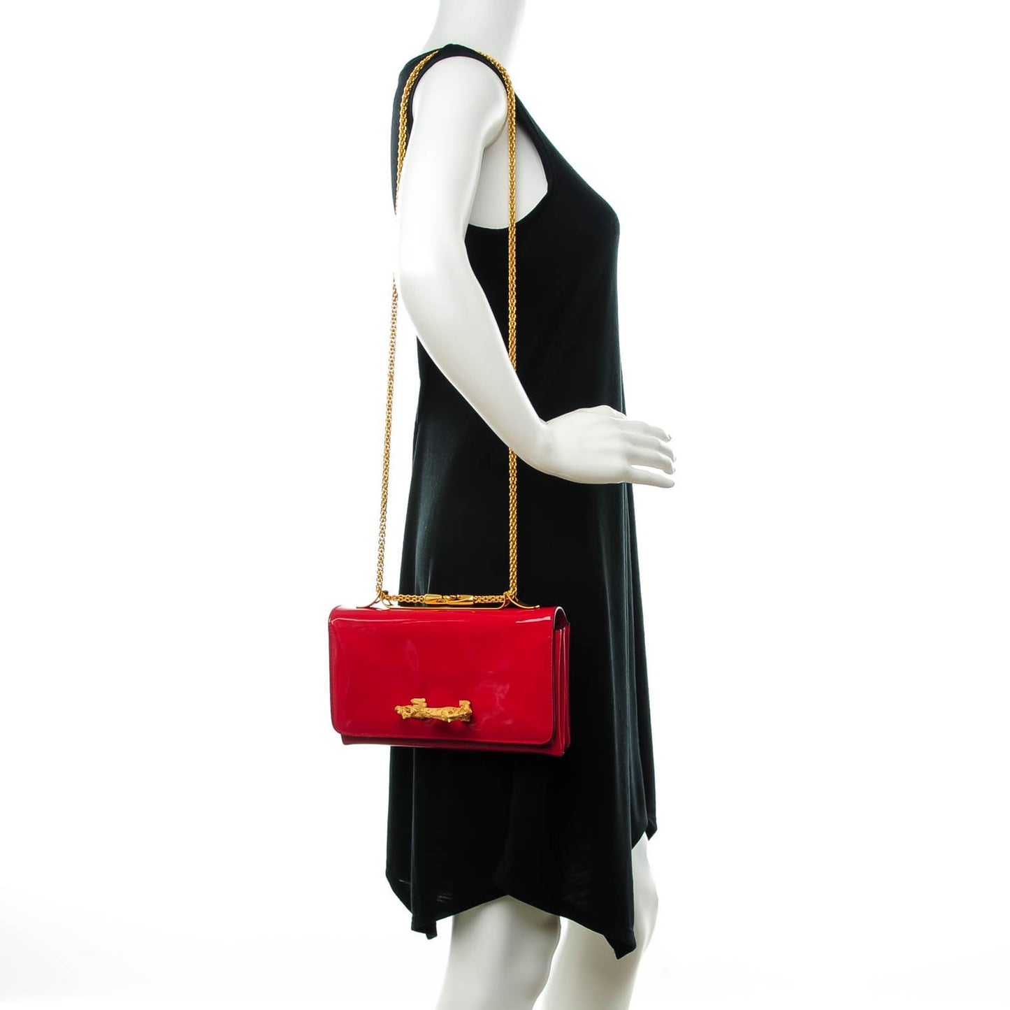 Patent Animalia Va Va Voom Shoulder Bag Red