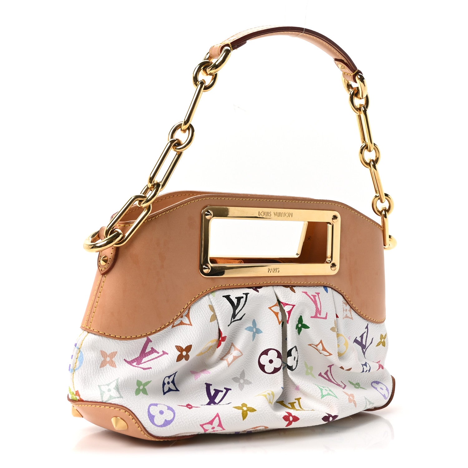 Louis Vuitton Monogram Multicolor Judy PM White 3 of 9