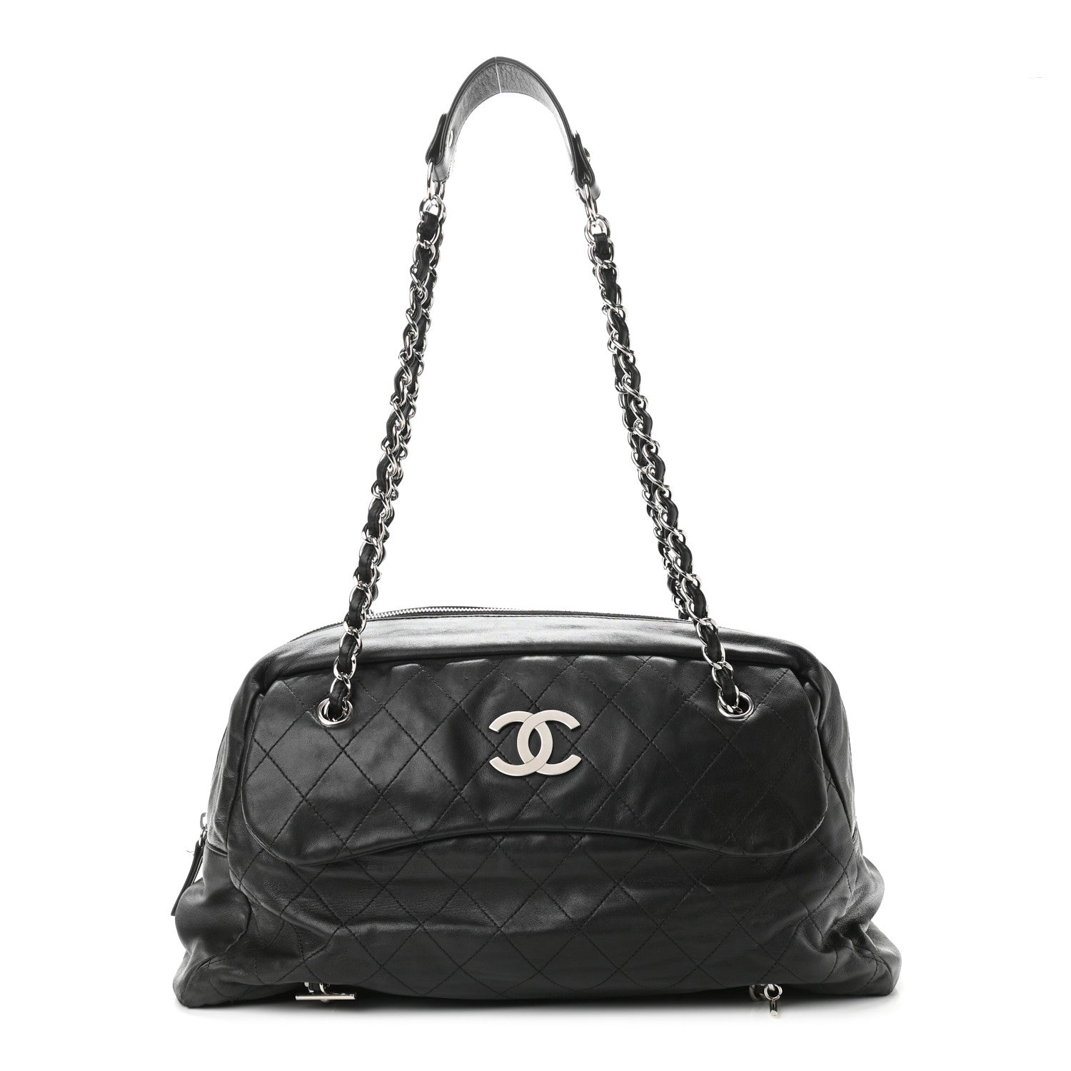 Chanel Lambskin Quilted Small Camera Case Black 1 of 10