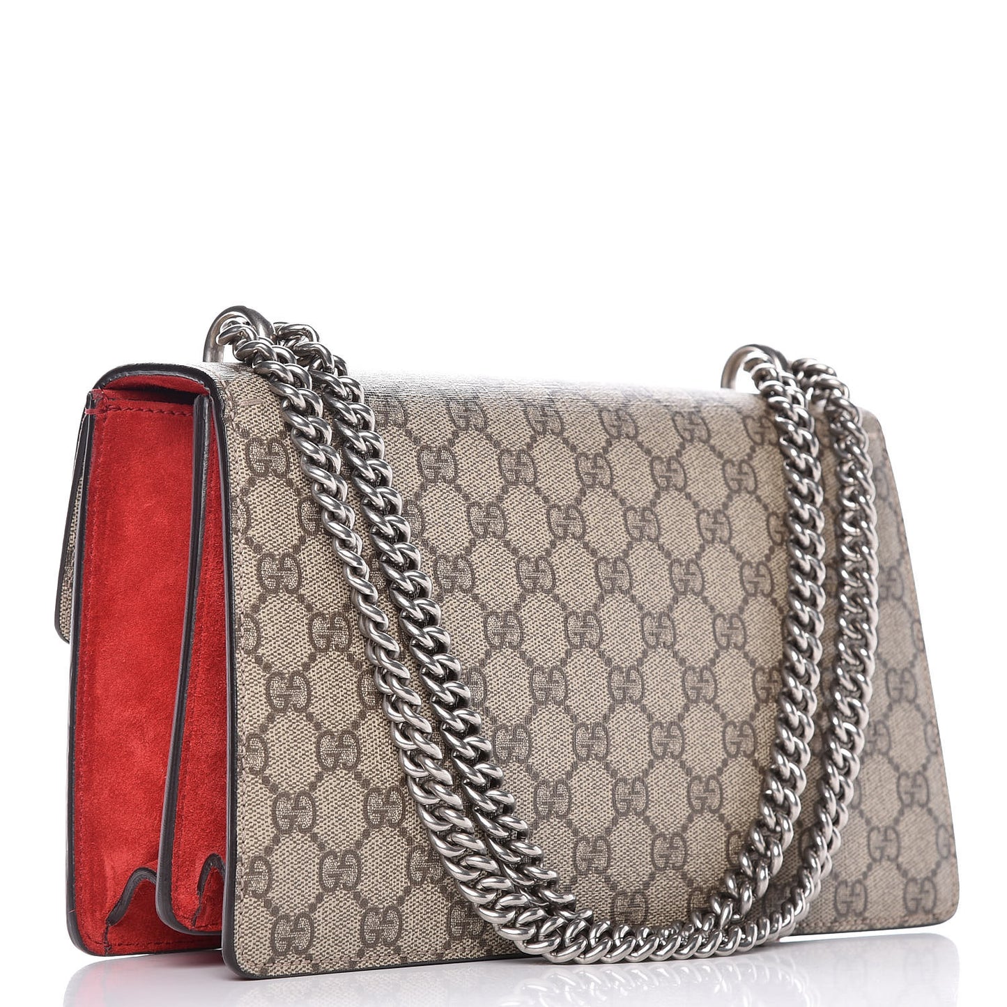 GG Supreme Monogram Small Dionysus Shoulder Bag Red
