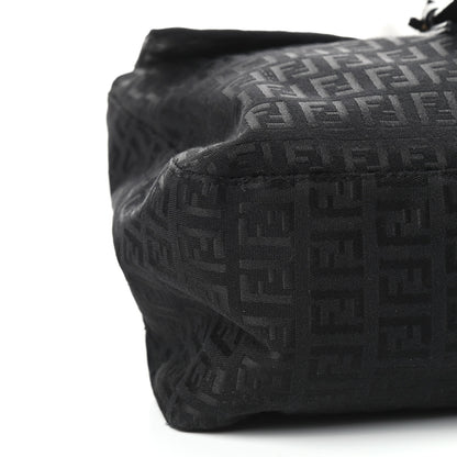 Fendi Zucchino Small Shoulder Bag Black 6 of 8