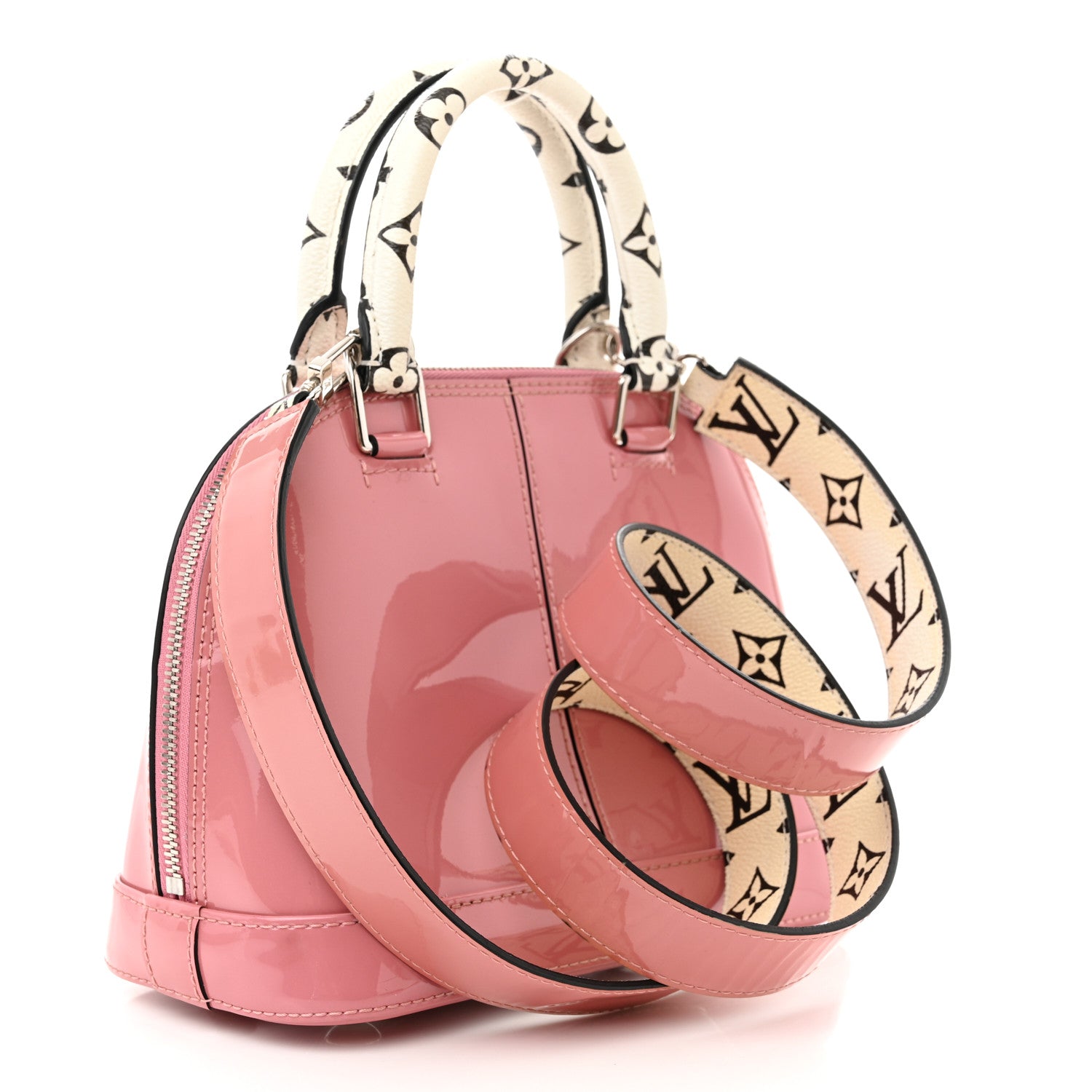 Louis Vuitton Patent Monogram Alma BB Rose Blush 3 of 15