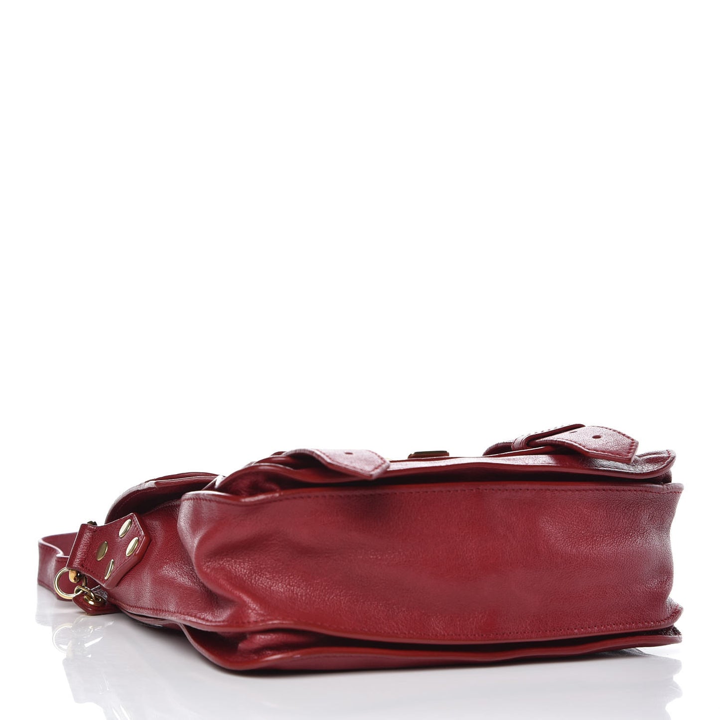 Lambskin PS1 Pouch Messenger Bag Burgundy