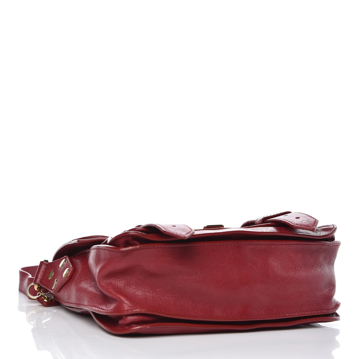 Proenza Schouler Lambskin PS1 Pouch Messenger Bag Burgundy 4 of 11