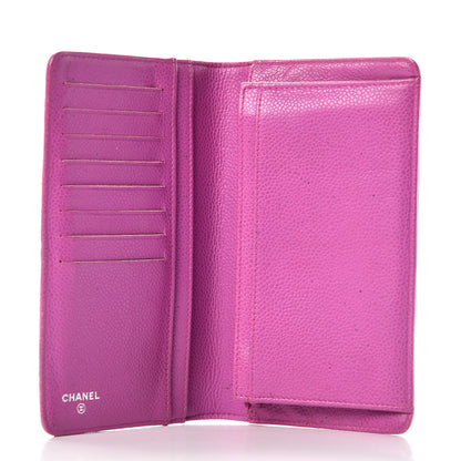 Chanel Caviar Quilted Yen Wallet Pink 4 of 20