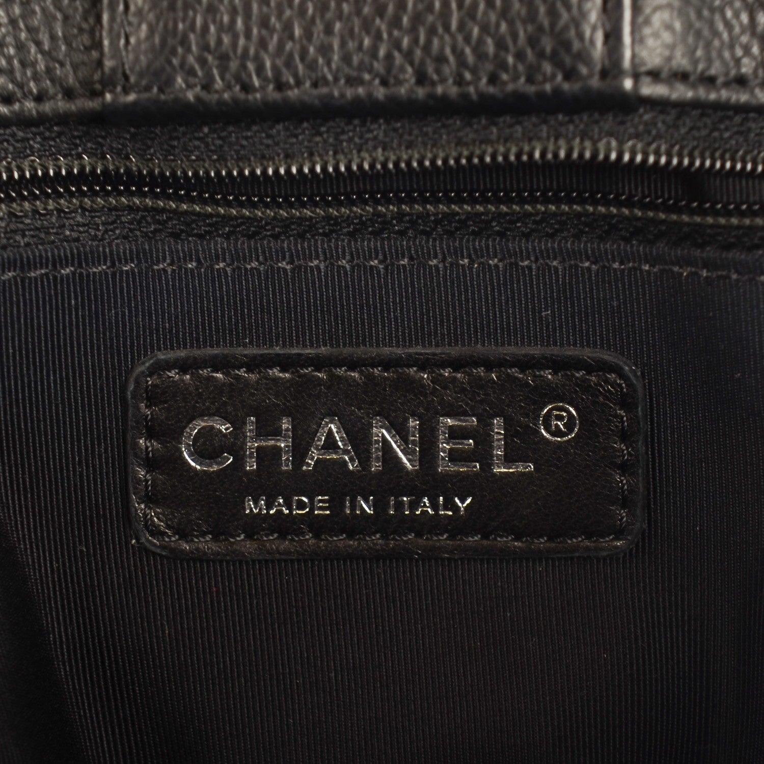 Chanel Calfskin Cerf Executive Shopper Tote Black 7 of 8