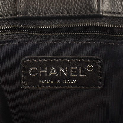 Chanel Calfskin Cerf Executive Shopper Tote Black 7 of 8