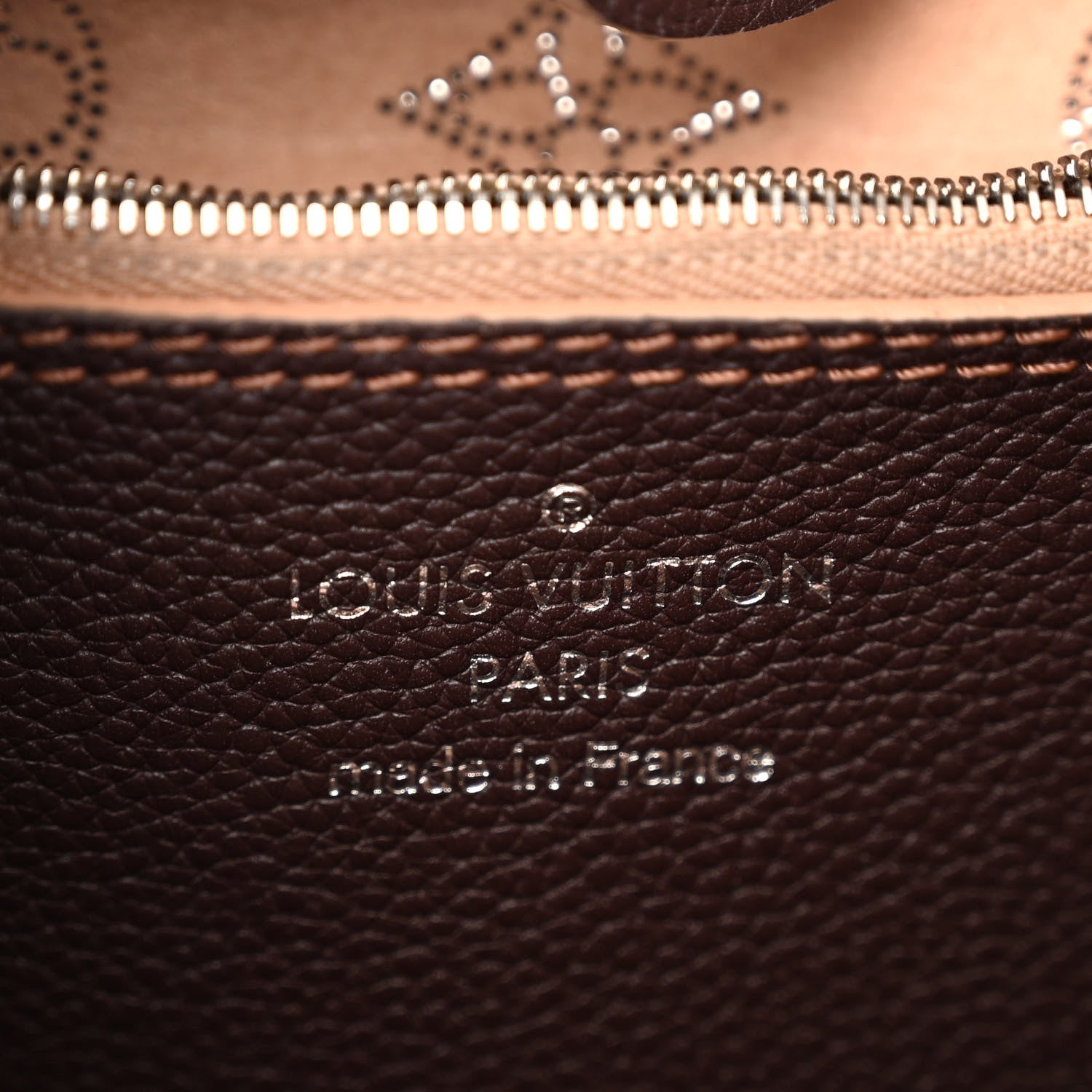 Louis Vuitton Mahina Carmel Hobo Chocolate 6 of 11