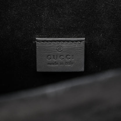 Gucci GG Supreme Monogram Suede Crystal Small Dionysus Shoulder Bag Beige Ebony Black 6 of 10