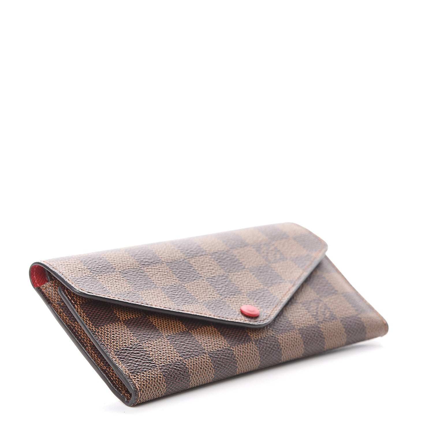 Louis Vuitton Damier Ebene Josephine Wallet Red 3 of 6