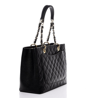 Chanel Caviar Quilted Grand Shopping Tote GST Black 4 of 8