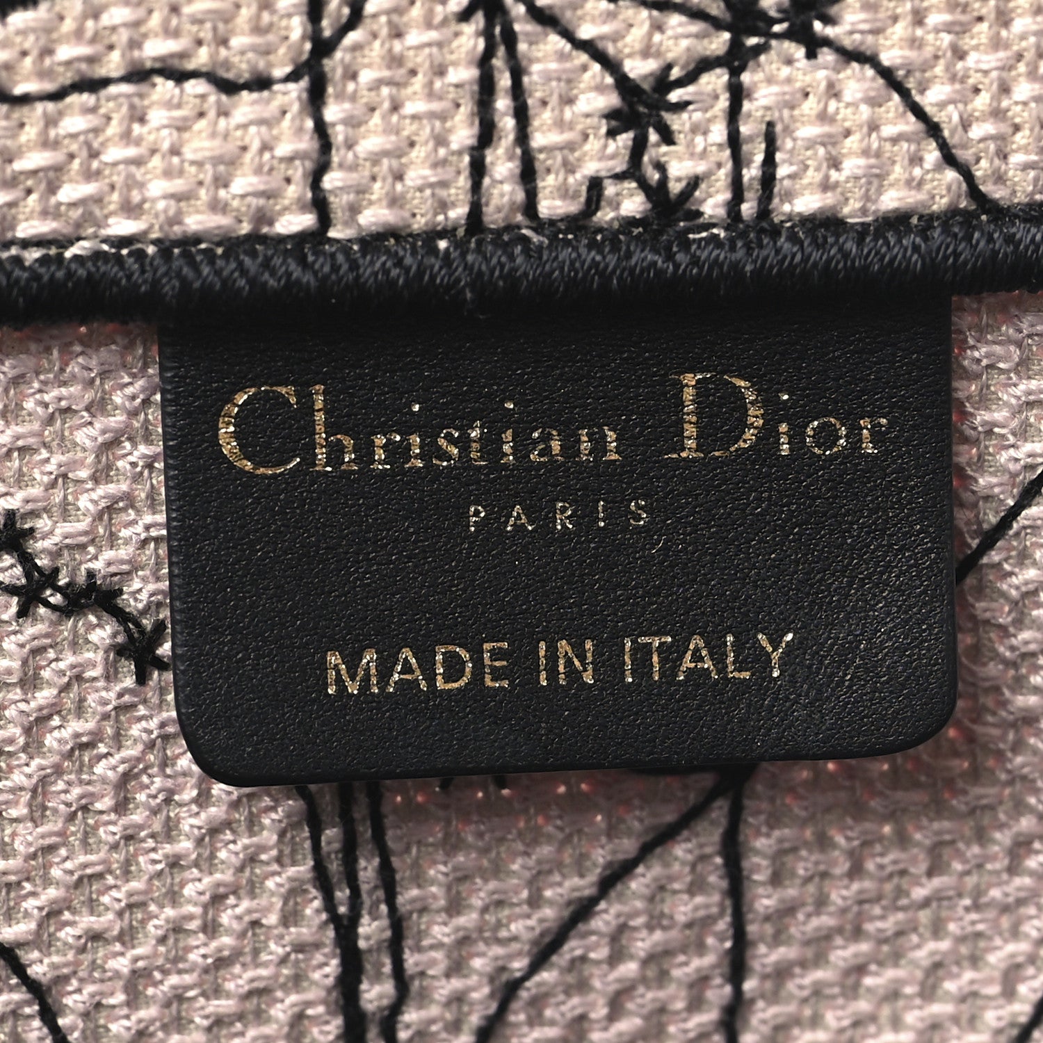 Christian Dior Canvas Embroidered Medium Zodiac Book Tote Latte Multicolor 6 of 14