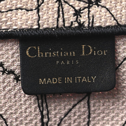 Christian Dior Canvas Embroidered Medium Zodiac Book Tote Latte Multicolor 6 of 14
