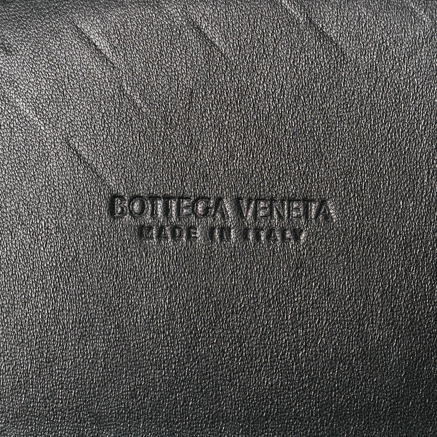 Patent Intrecciato Shoulder Bag Black