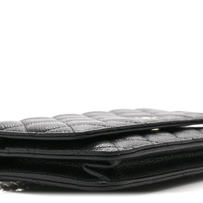 Chanel Caviar Quilted Wallet on Chain WOC Black 10 of 11