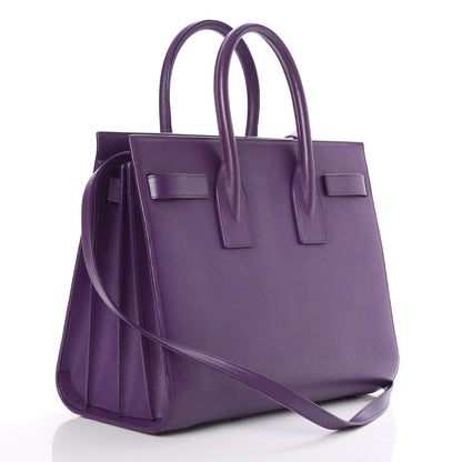 Saint Laurent Calfskin Small Sac De Jour Purple 4 of 10