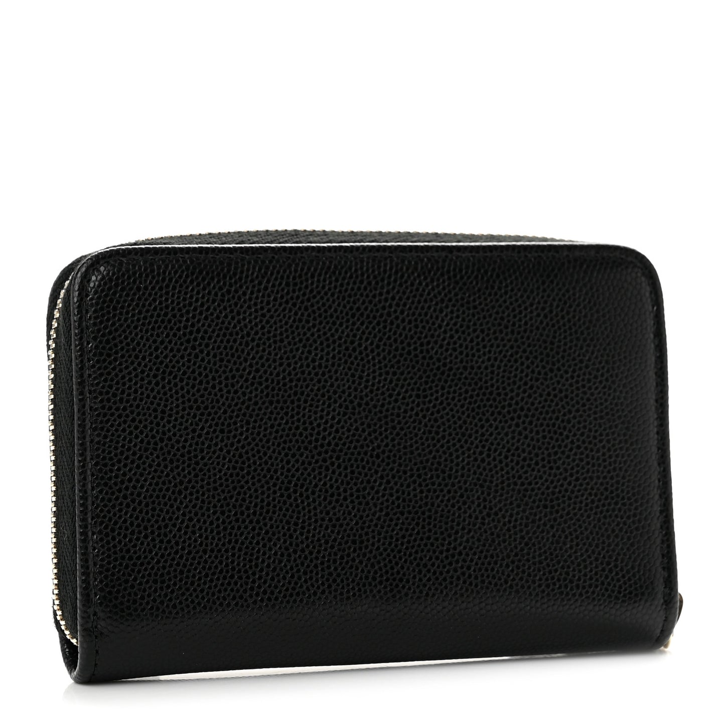 Caviar Timeless CC Zip Around Coin Purse Black