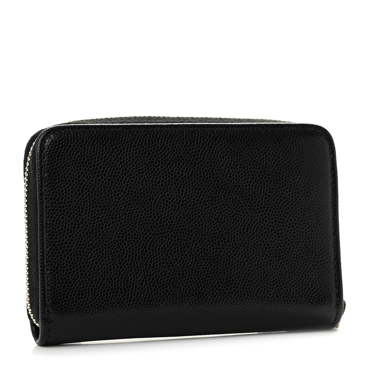 Chanel Caviar Timeless CC Zip Around Coin Purse Black 3 of 7