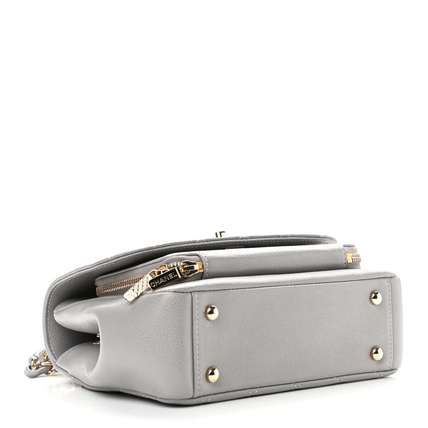 Chanel Caviar Quilted Medium Business Affinity Flap Grey 4 of 11