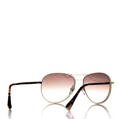 Louis Vuitton Conspiration Pilote Sunglasses Z0164U Gold 4 of 7