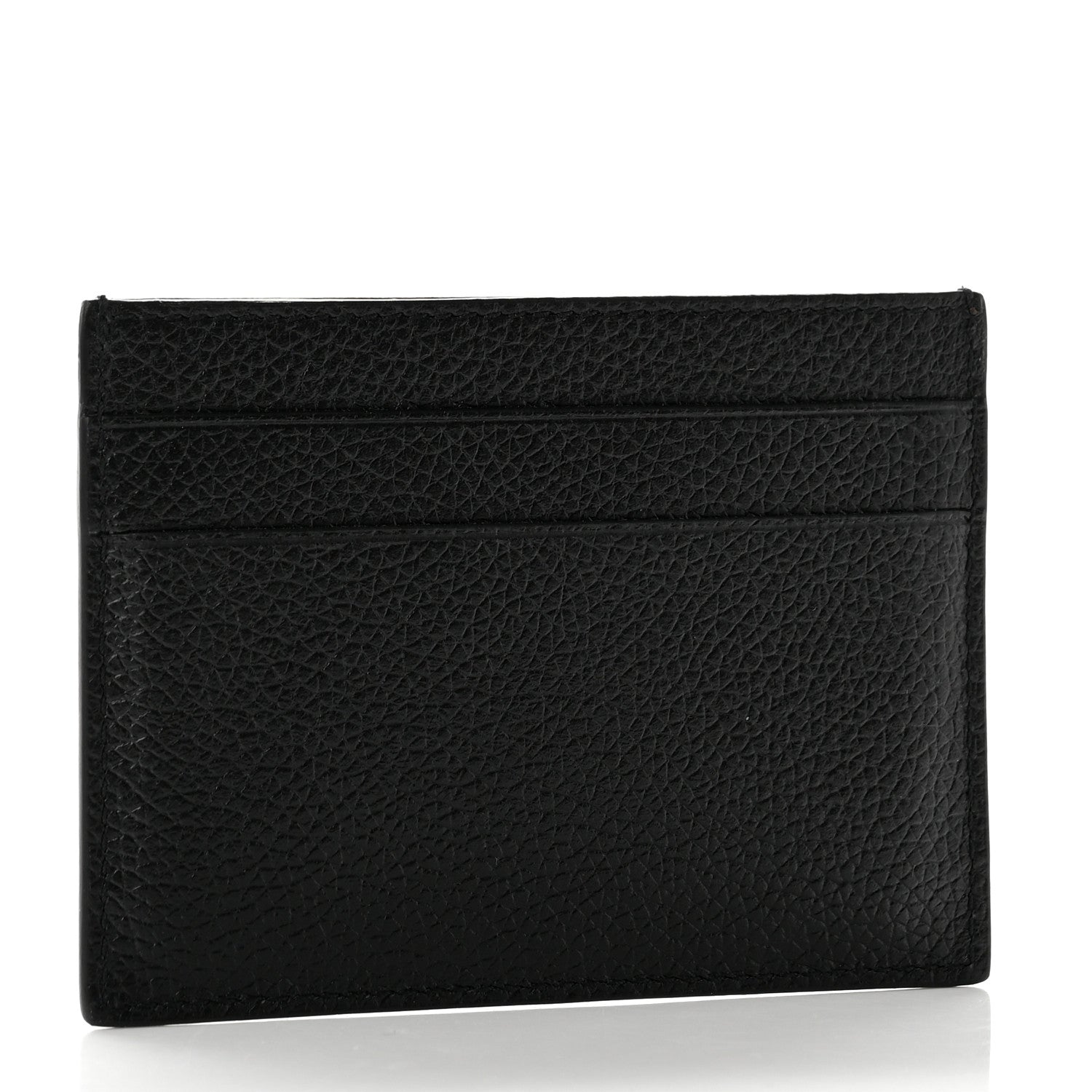 Balenciaga Calfskin City Logo Cash Card Holder Black White 3 of 7