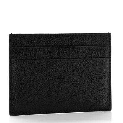 Balenciaga Calfskin City Logo Cash Card Holder Black White 3 of 7