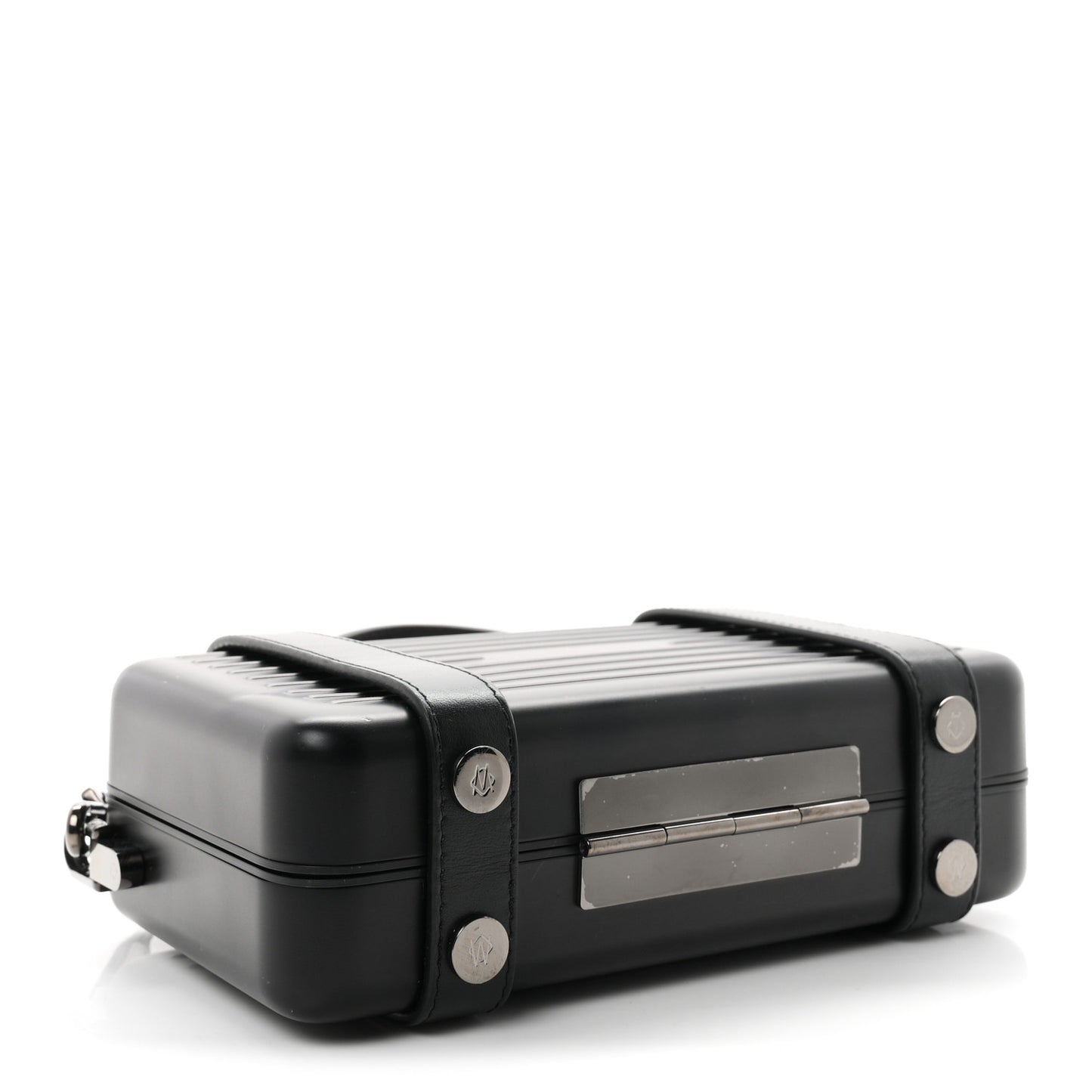 Matte Aluminum Personal Cross-Body Bag Black