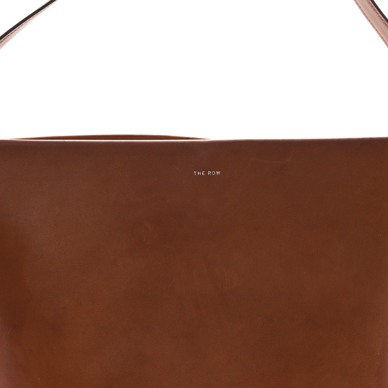 The Row Polished Saddle Calfskin Large N/S Park Tote Dark Cuir 7 of 10