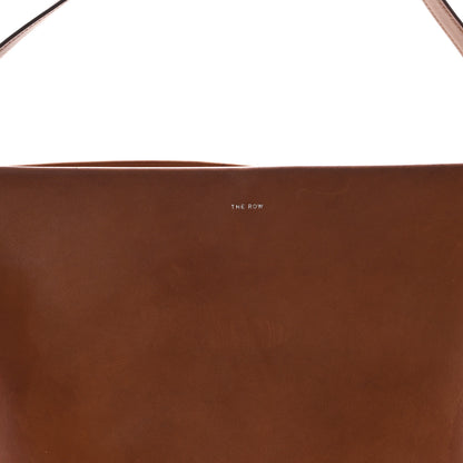 The Row Polished Saddle Calfskin Large N/S Park Tote Dark Cuir 7 of 10
