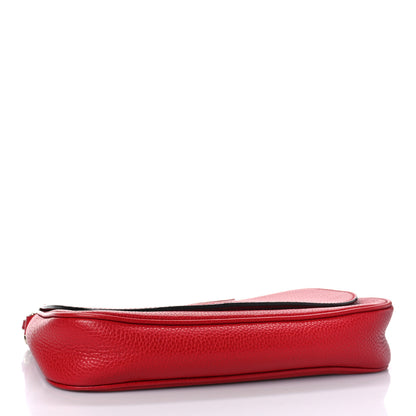 Gucci Pebbled Calfskin Medium Soho Flap Crossbody Tabasco Red 3 of 11