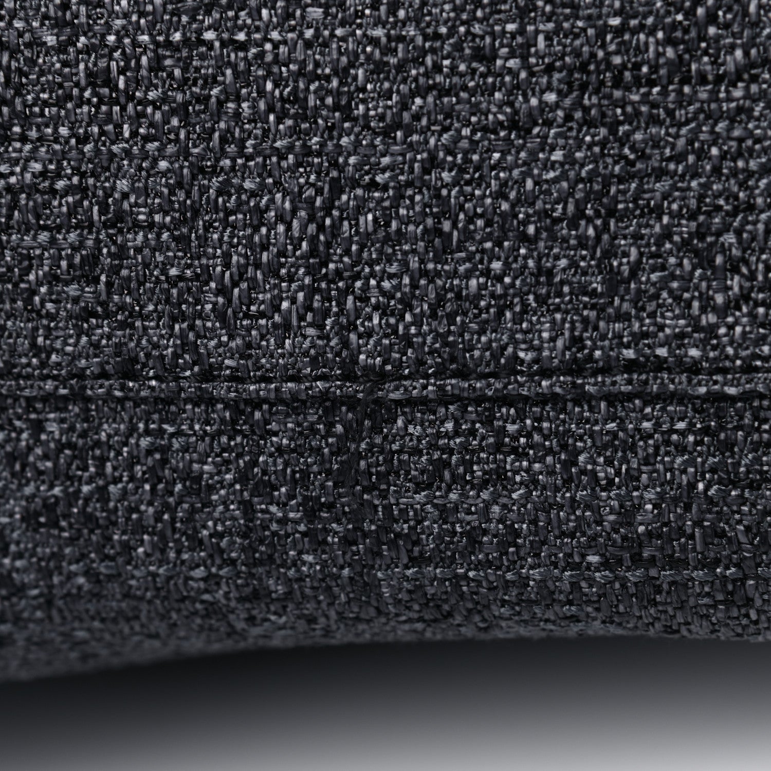 Chanel Woven Straw Raffia Large Deauville Tote Grey 5 of 5