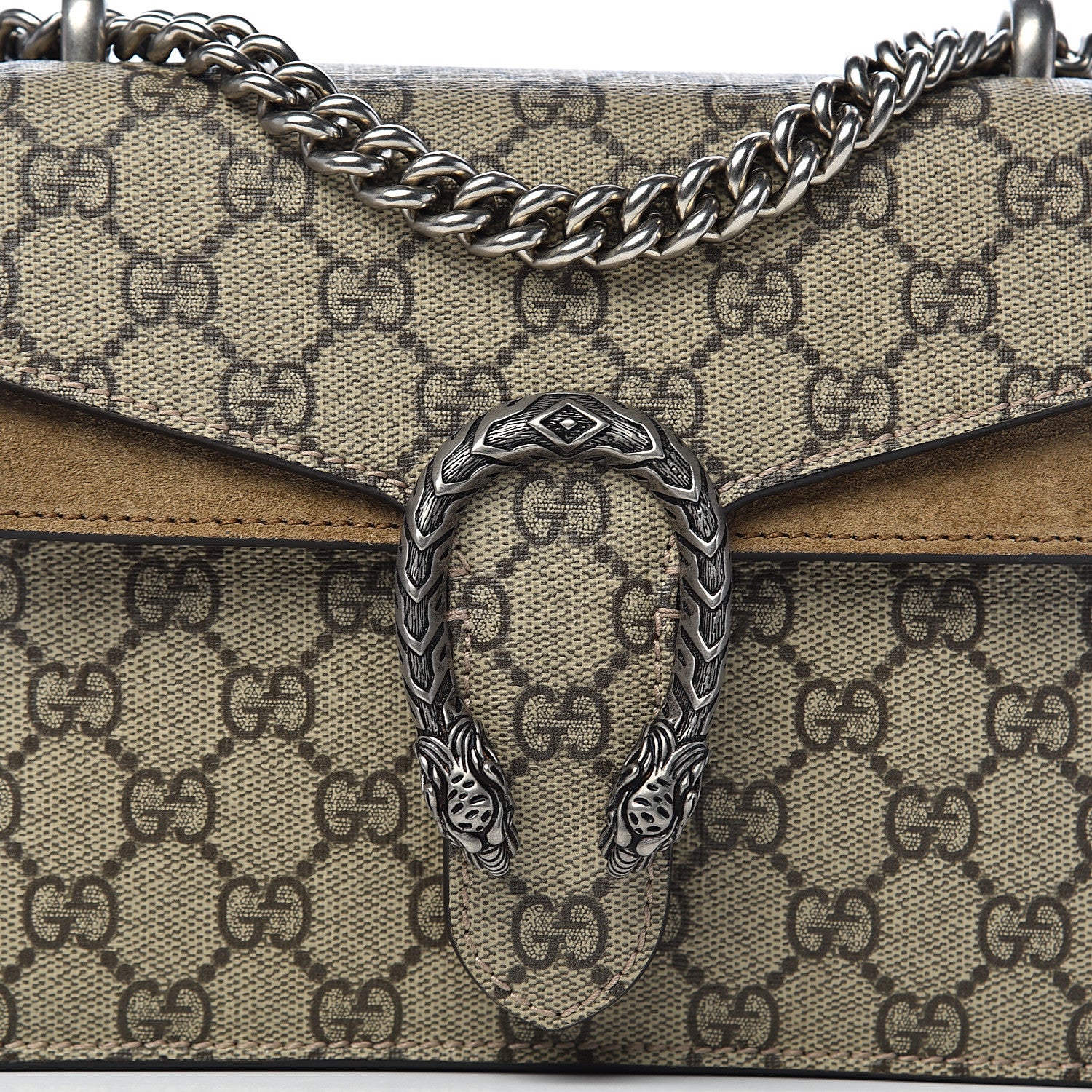Gucci GG Supreme Monogram Mini Dionysus Shoulder Bag Taupe 10 of 10