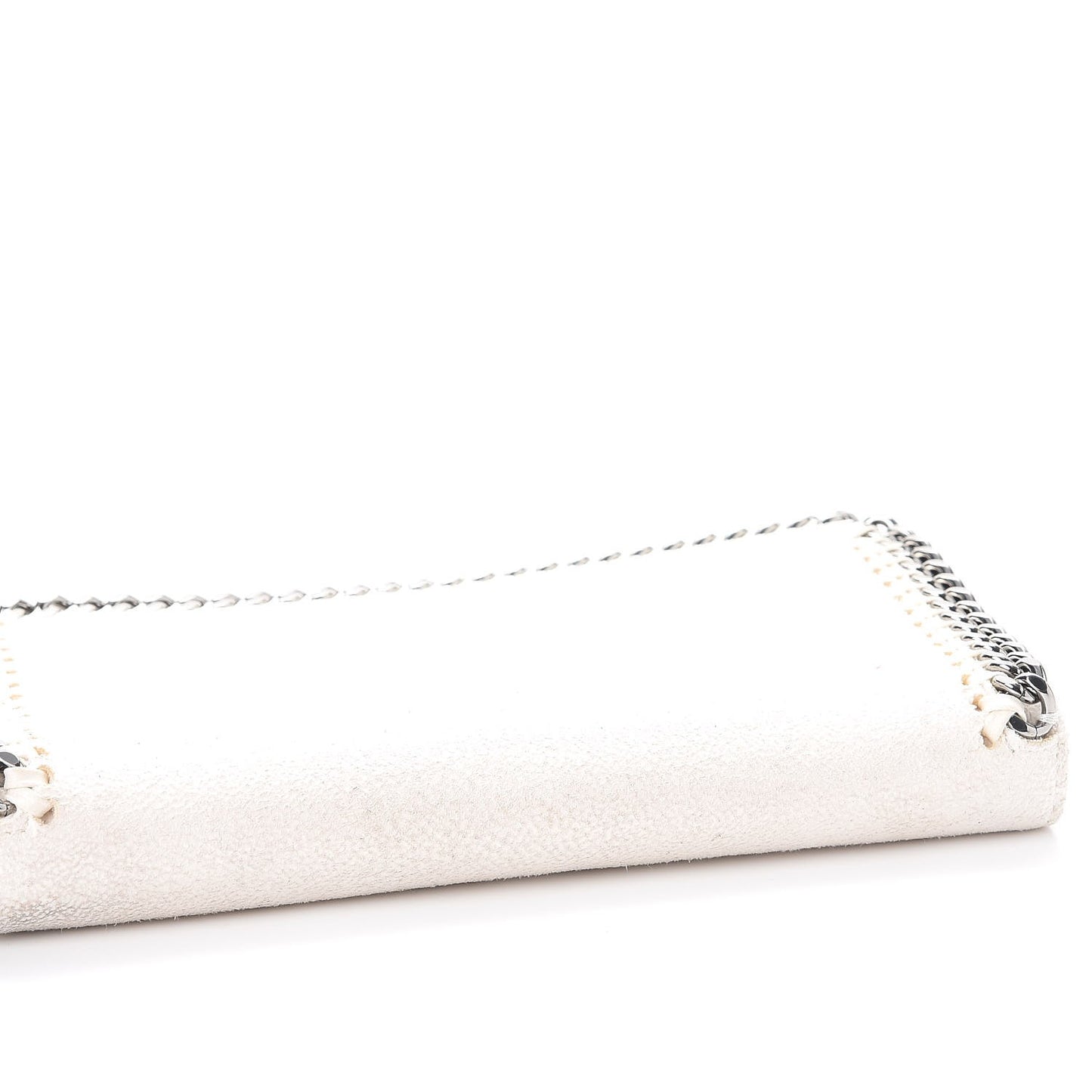 Shaggy Deer Falabella Zip Around Wallet White