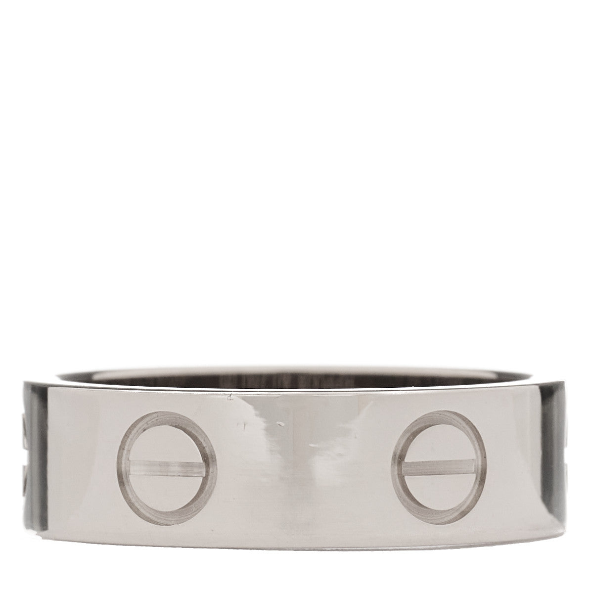18K White Gold 5.5mm LOVE Ring 52 6