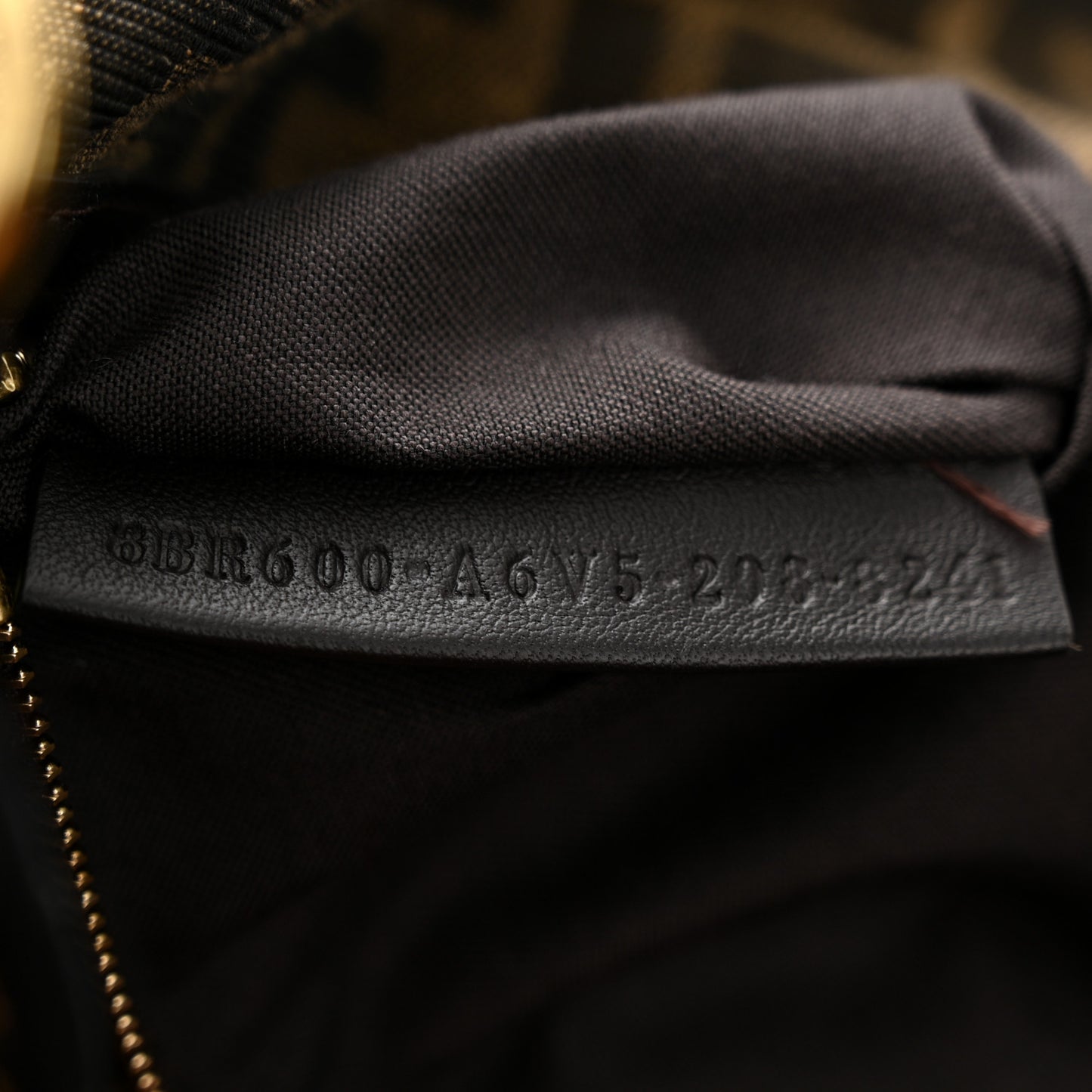 Fabric Jacquard FF 1974 Medium Baguette Tobacco Moro Black