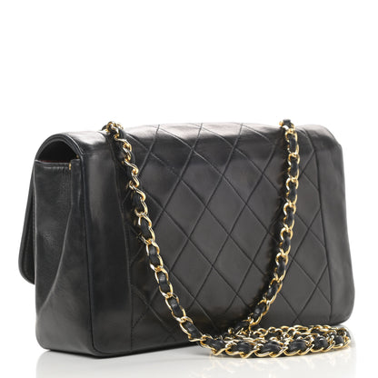 Chanel Lambskin Quilted Medium Single Flap Black 3 of 14
