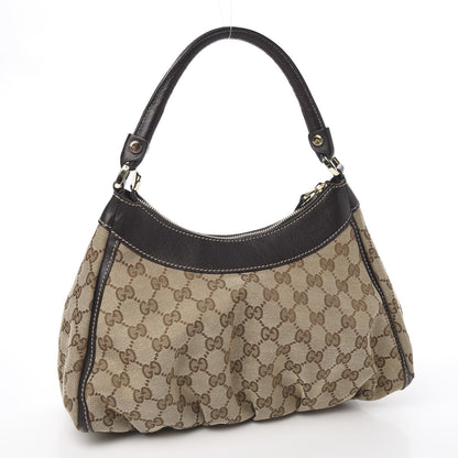 Gucci Monogram Medium D Gold Ring Hobo Dark Brown 2 of 8