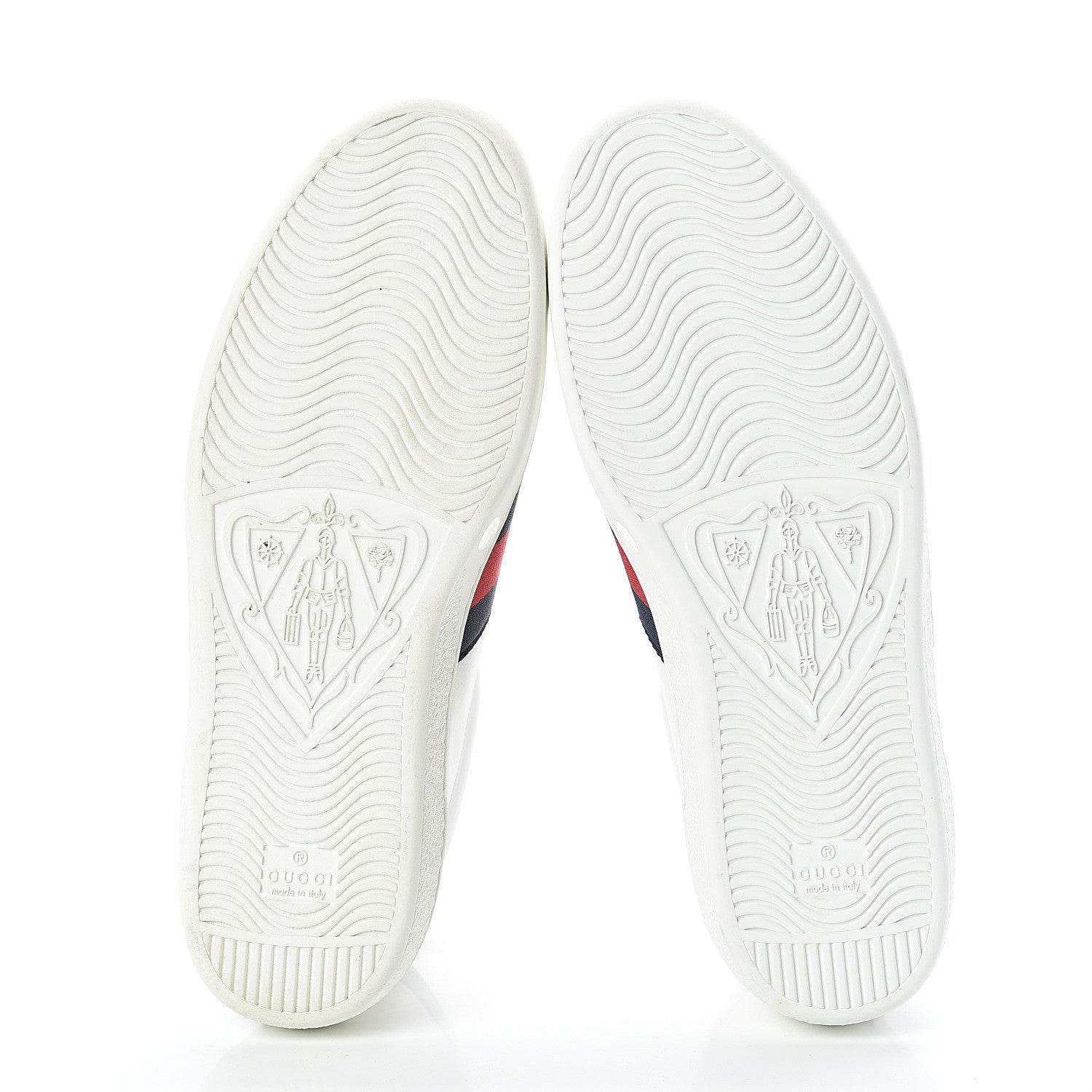 Gucci Calfskin Miro Soft Web Bee Embroidered Mens Ace High Top Sneakers 8.5 White 6 of 8