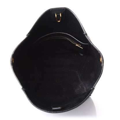 Celine Soft Grained Calfskin Small Sangle Bucket Bag Black 7 of 11