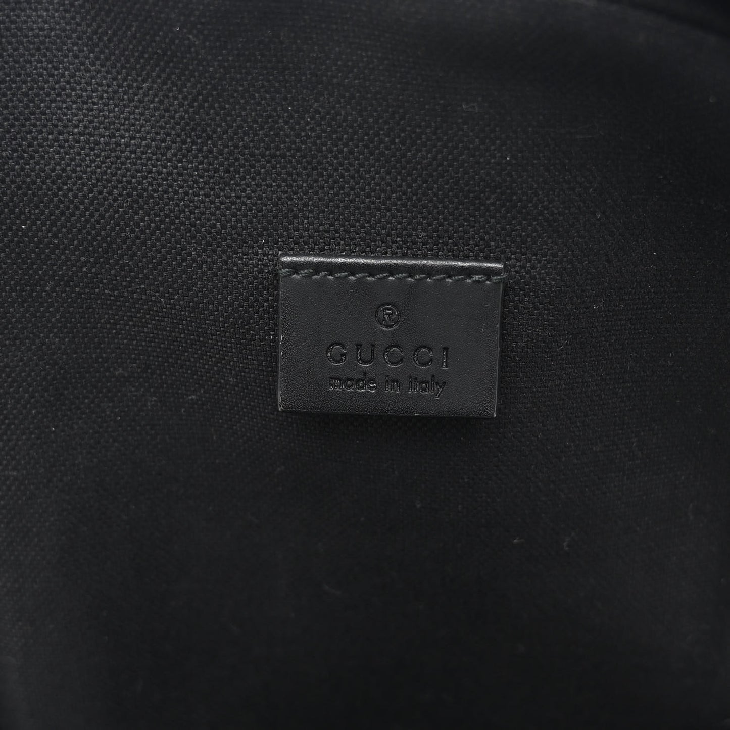 GG Supreme Monogram Web Belt Bag Black Grey
