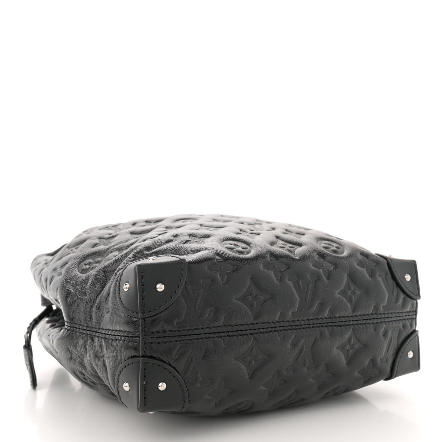 Lambskin Monogram Shadow Coussin Noe Trunk PM Black