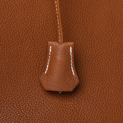 Hermes Natural Barenia Faubourg Birkin 35 Fauve 17 of 32