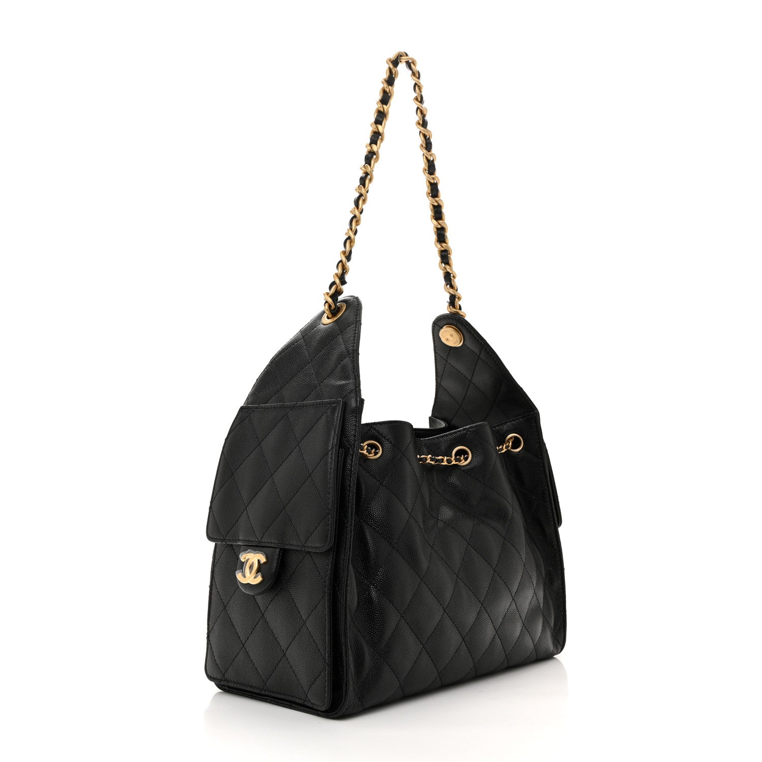 Chanel Caviar Quilted Small Chanel 25 Handbag Black 3 of 10
