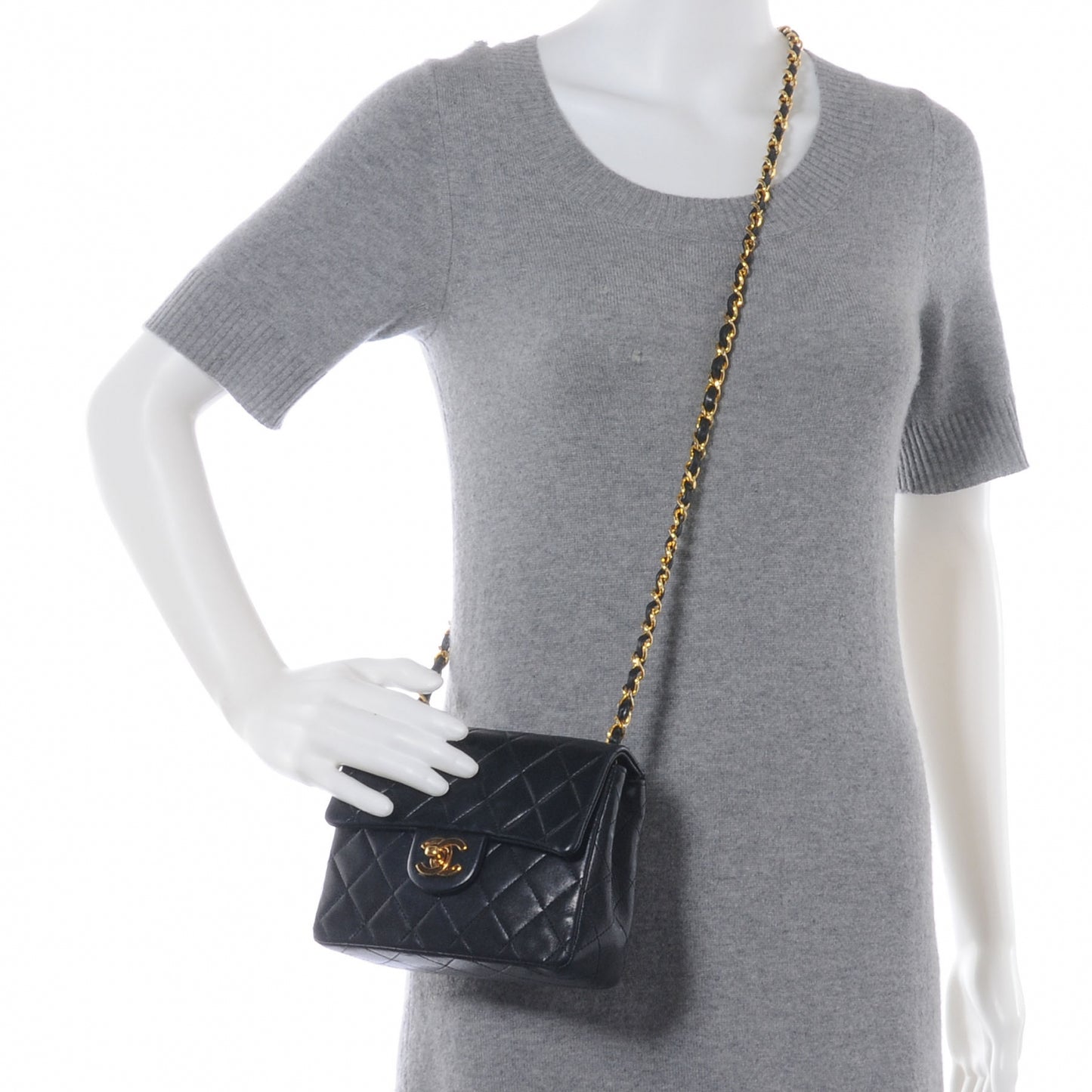 Lambskin Mini Flap Black