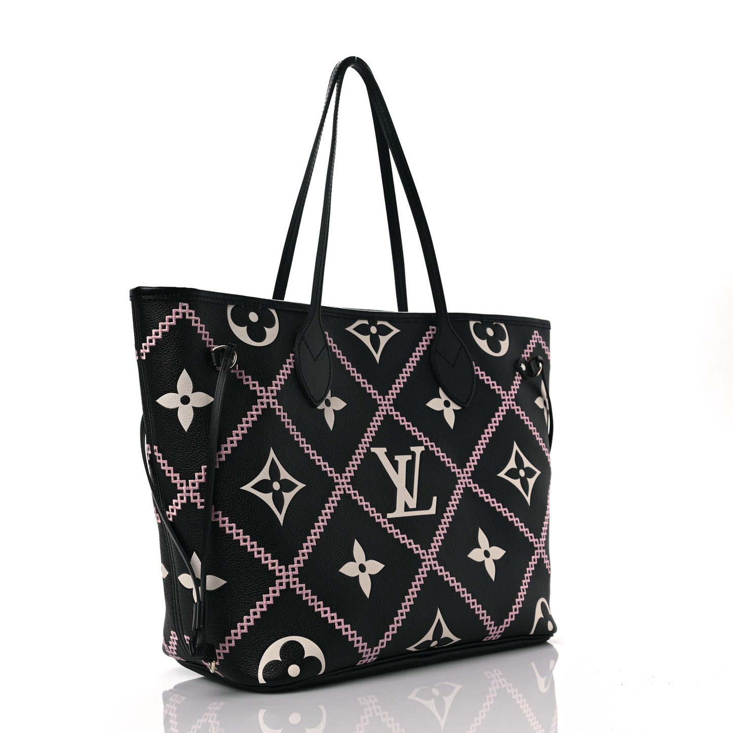 Empreinte Monogram Giant Broderies Neverfull MM Black