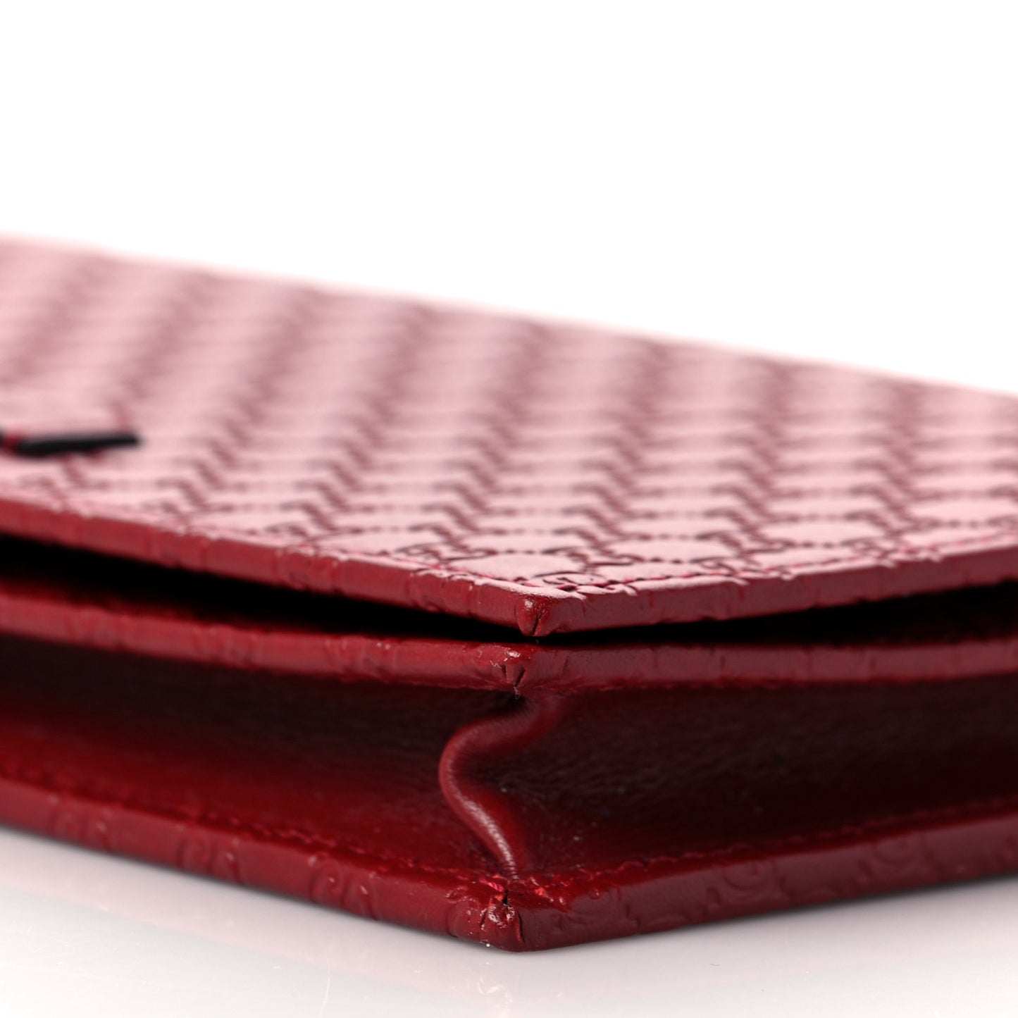 Microguccissima Crossbody Wallet Red