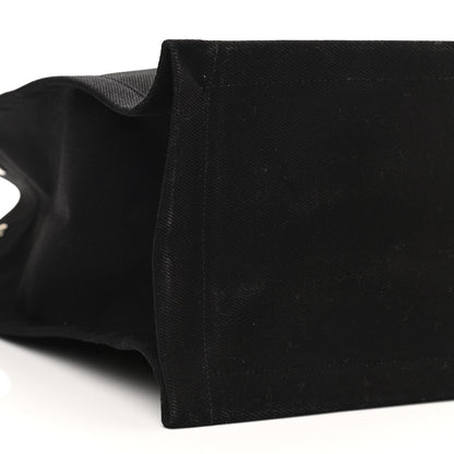 Saint Laurent Linen Calfskin Rive Gauche Tote Black 10 of 13