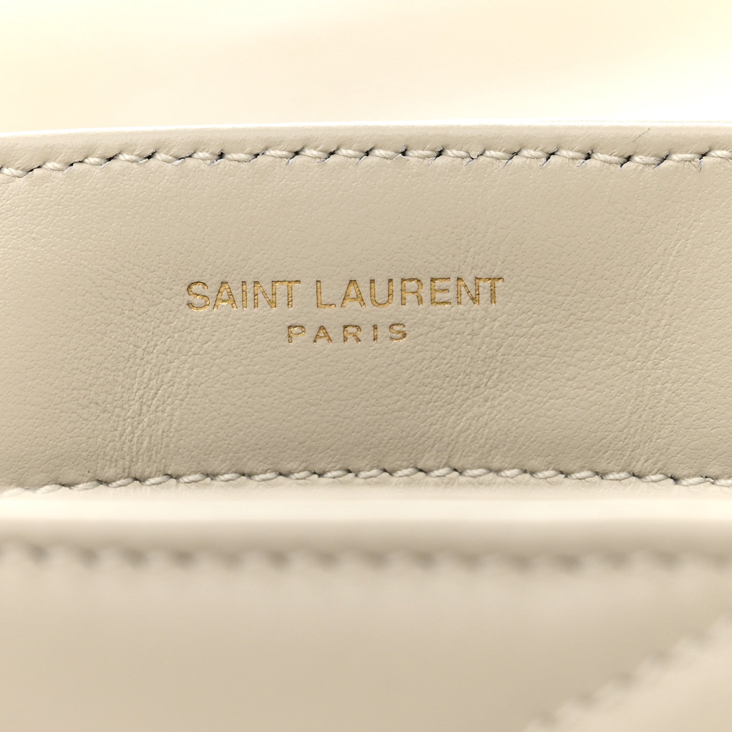 Saint Laurent Calfskin Y Quilted Monogram Toy Loulou Crossbody Bag Blanc VIntage 11 of 11