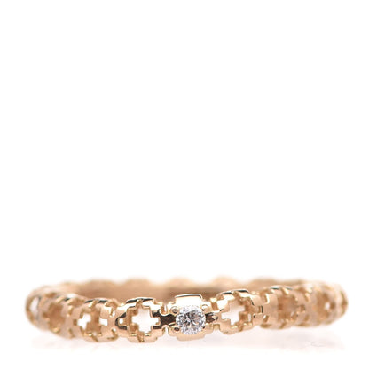 Gucci 18K Yellow Gold Diamond Diamantissima Ring 53 6.25 1 of 5