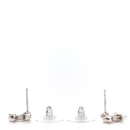 Chanel Crystal CC Earrings Silver 3 of 4